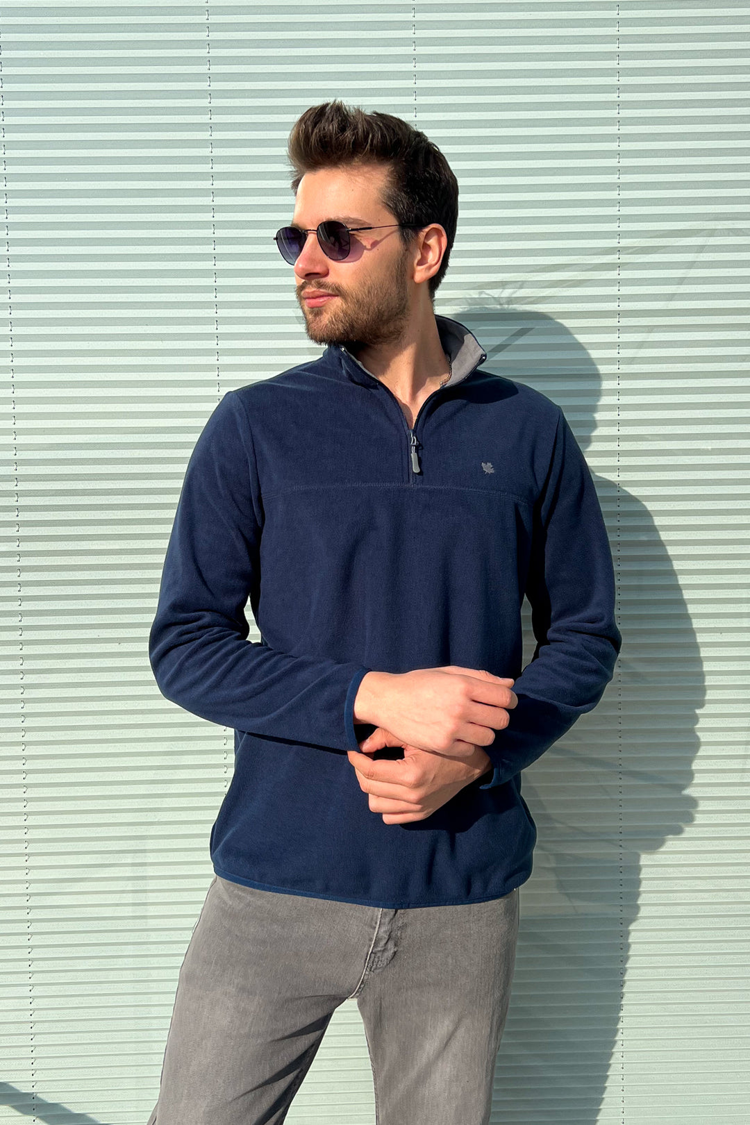 MPL Men's Zippered High Neck Polar Sweatshirt 6001 - Lawrence