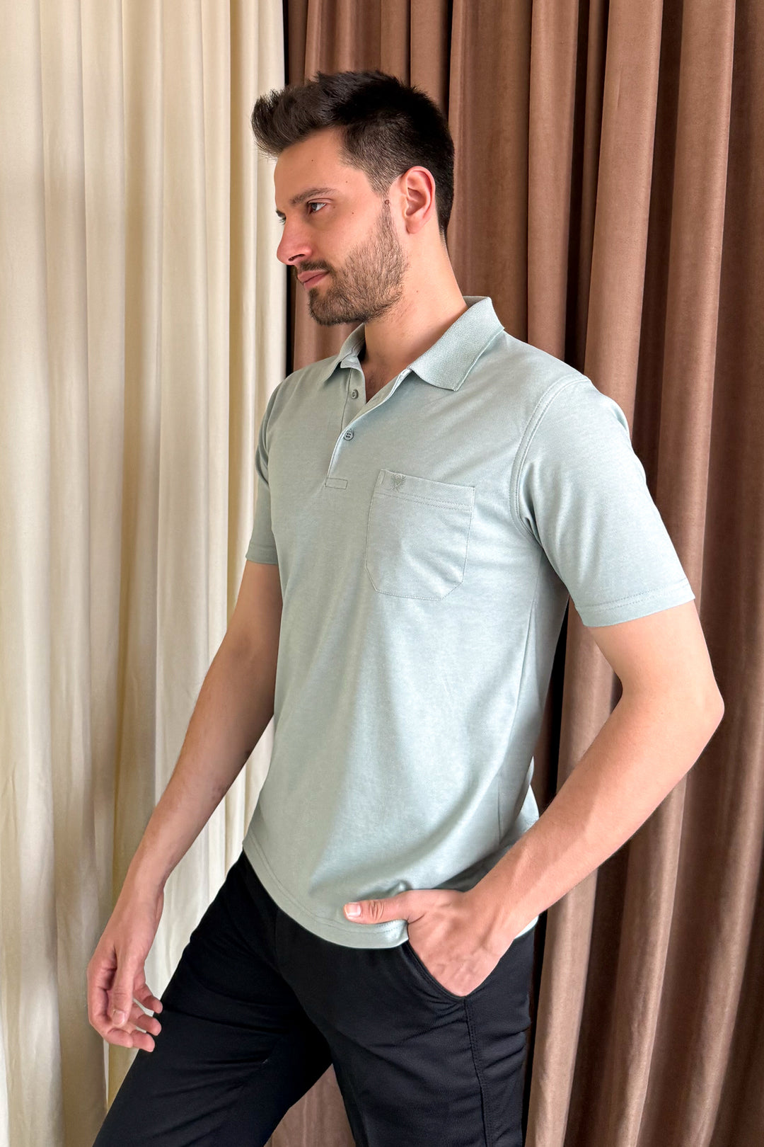MPL Men's Polo Neck T-shirt 1001 - Lissone