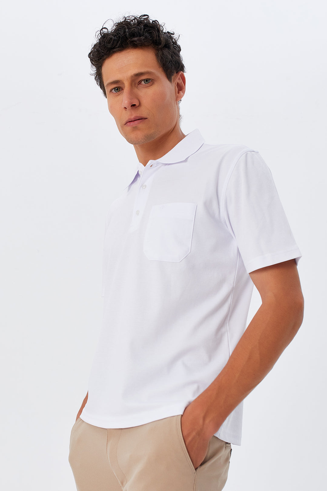MPL Men's Polo Neck T-shirt 1001 - Molina de Segura