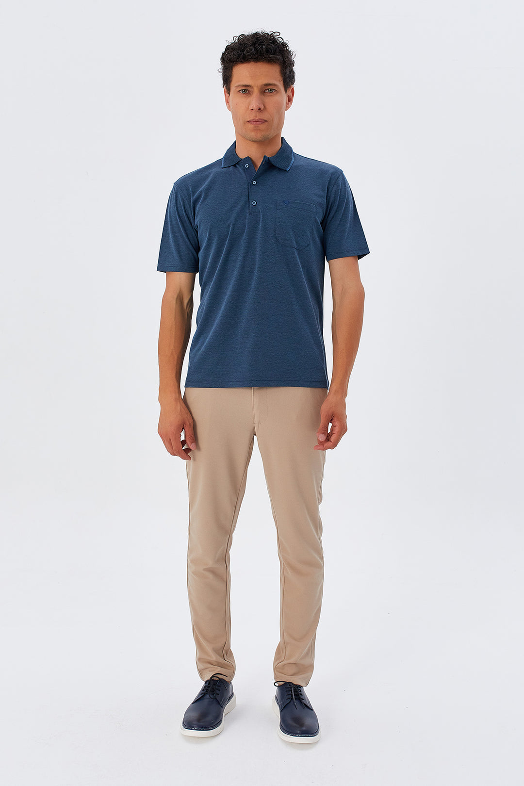 MPL Men's Polo Neck T-shirt 1001 - Brentwood