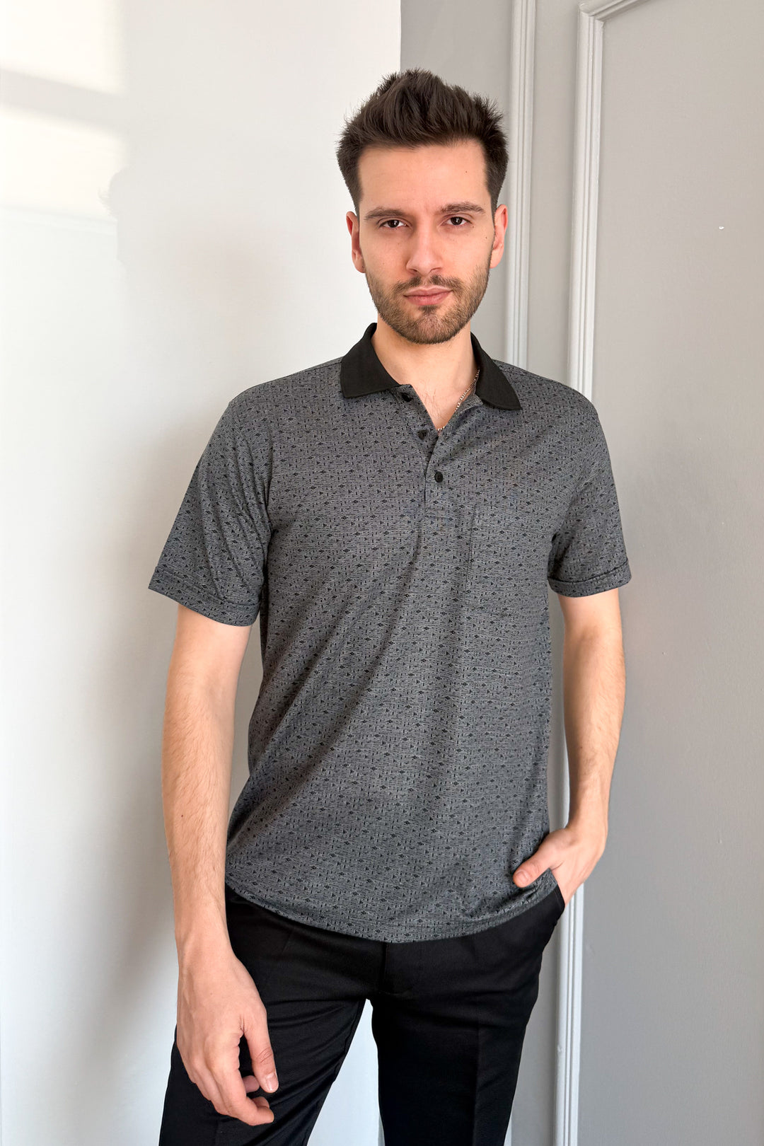 MPL Men's Polo Neck Printed T-shirt 2504 - Haarlem