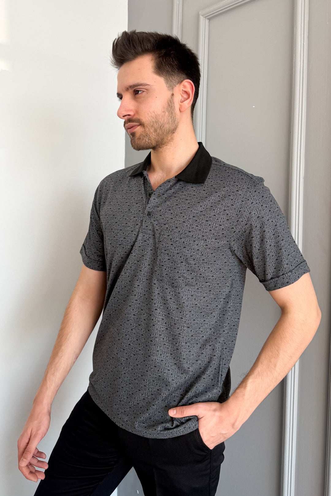 MPL Men's Polo Neck Printed T-shirt 2504 - Haarlem