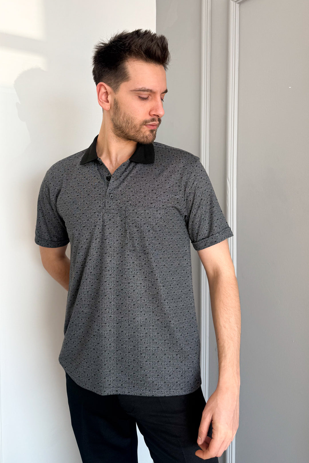 MPL Men's Polo Neck Printed T-shirt 2504 - Haarlem