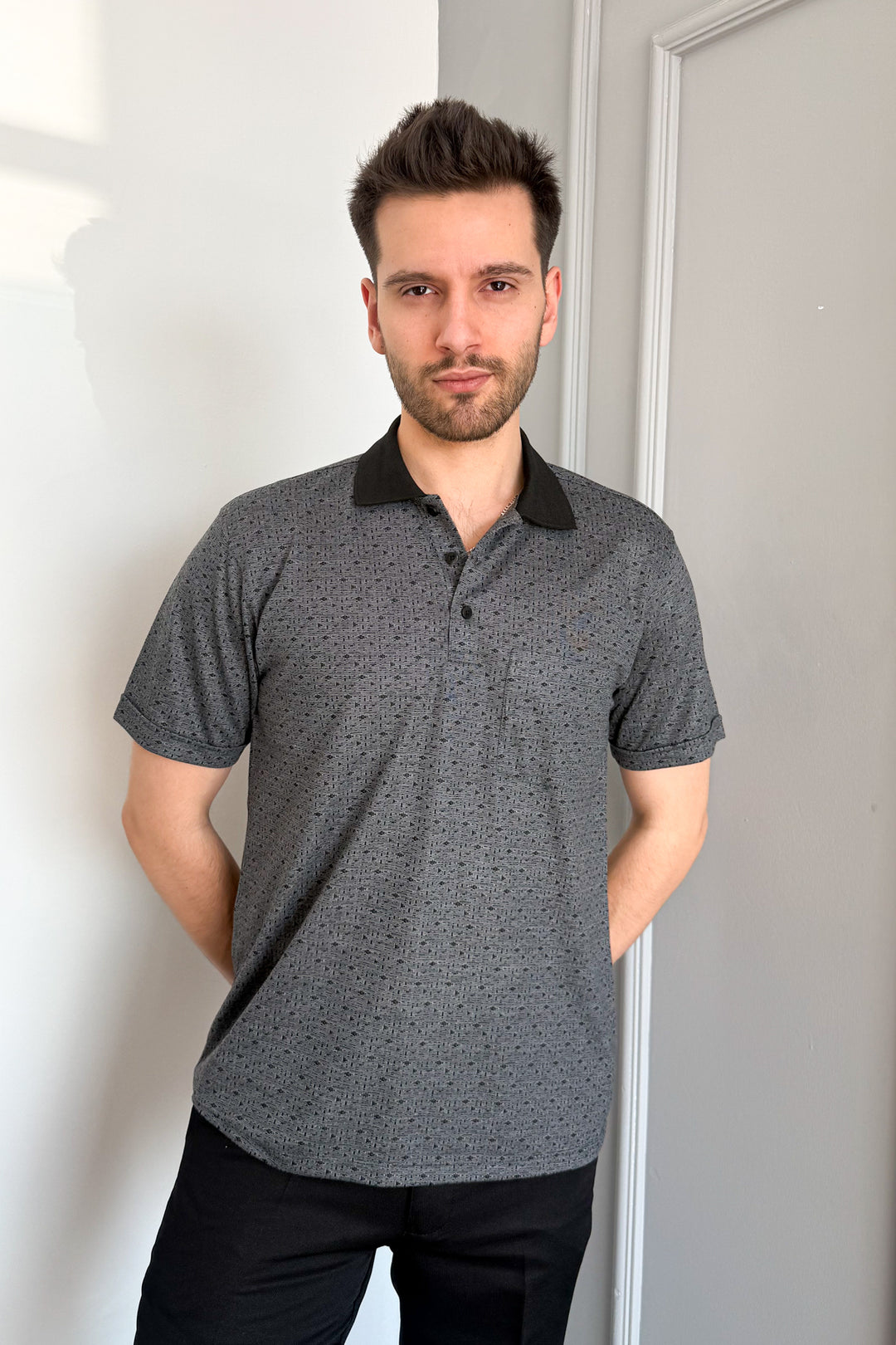 MPL Men's Polo Neck Printed T-shirt 2504 - Haarlem