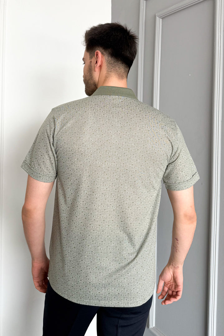 MPL Men's Polo Neck Printed T-shirt 2504 - Monopoli