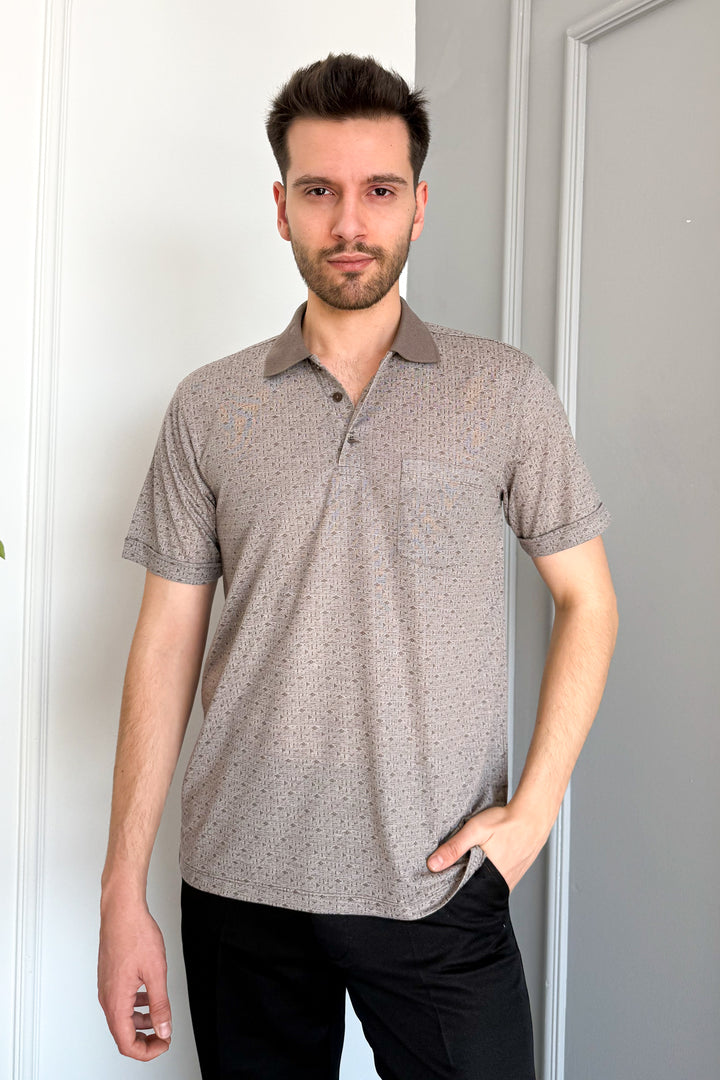 MPL Men's Polo Neck Printed T-shirt 2504 - Alafaya