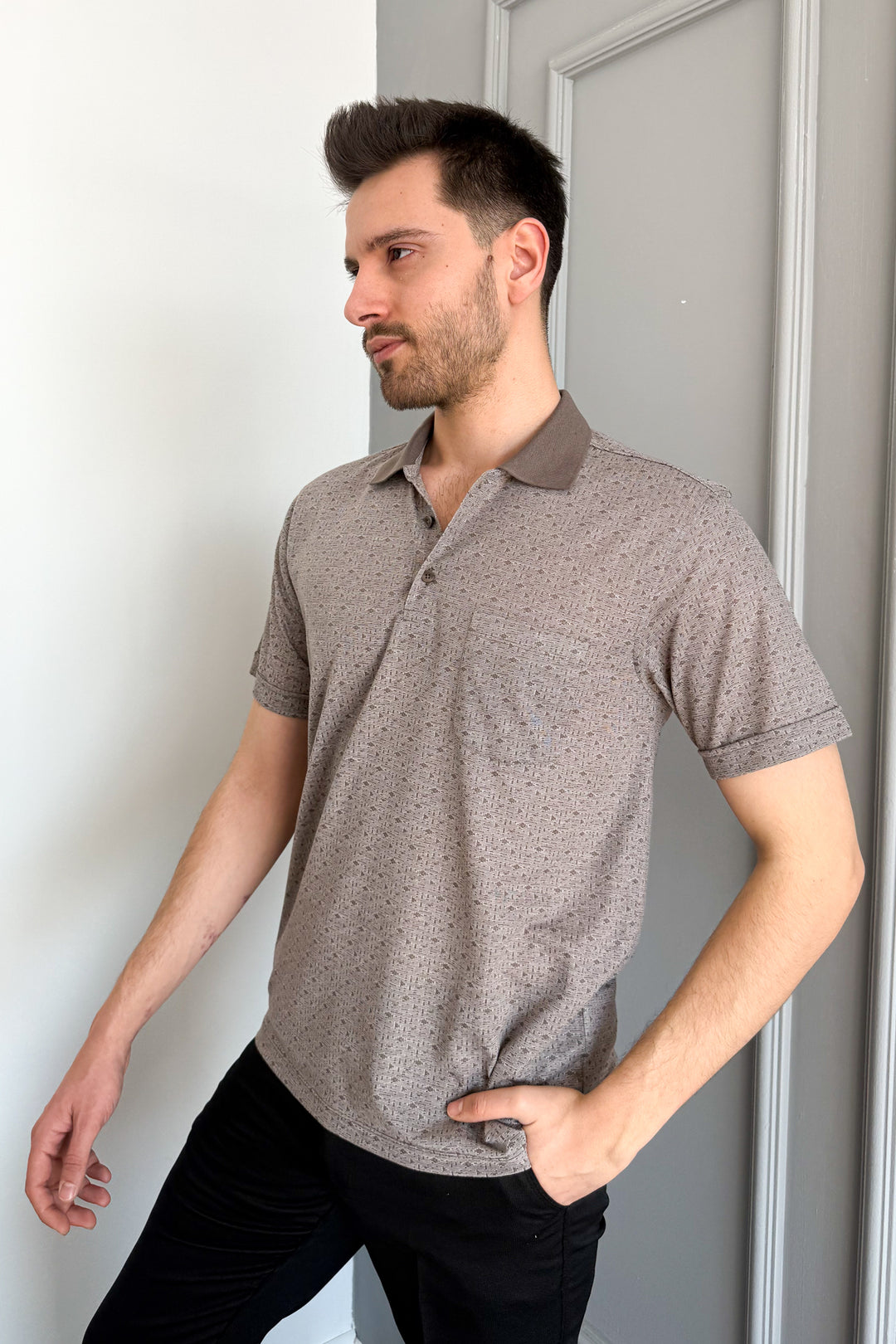 MPL Men's Polo Neck Printed T-shirt 2504 - Alafaya