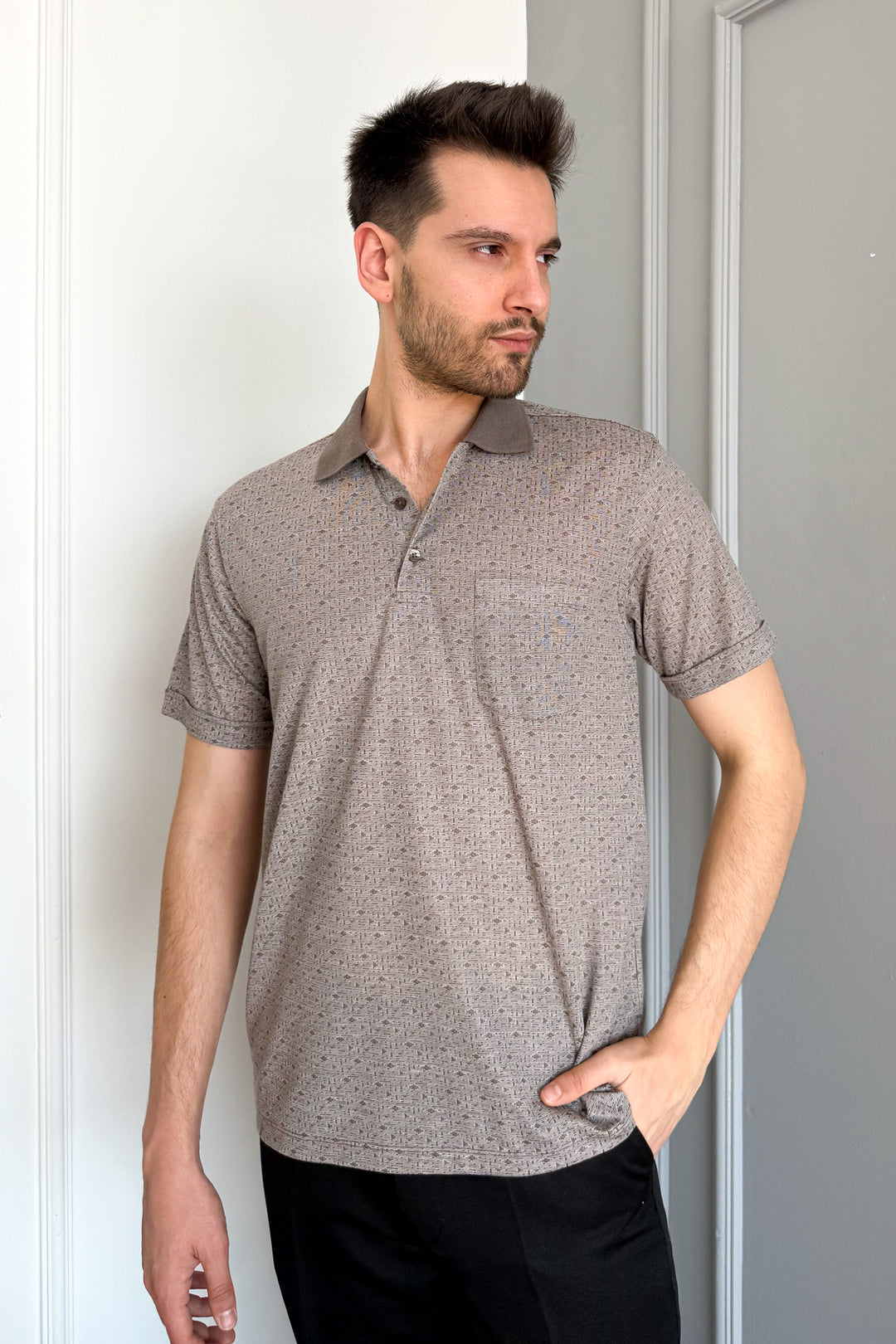 MPL Men's Polo Neck Printed T-shirt 2504 - Alafaya