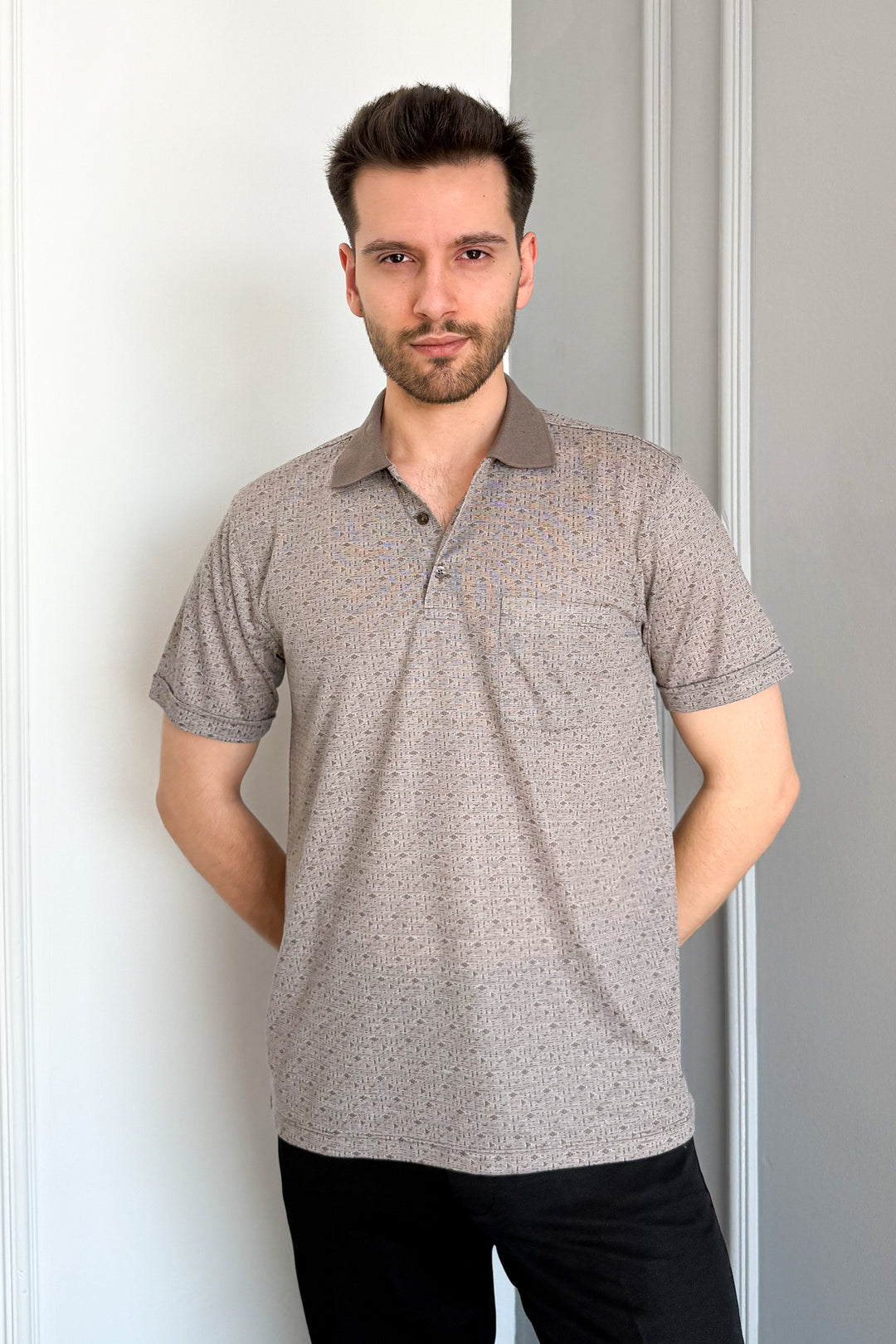 MPL Men's Polo Neck Printed T-shirt 2504 - Alafaya