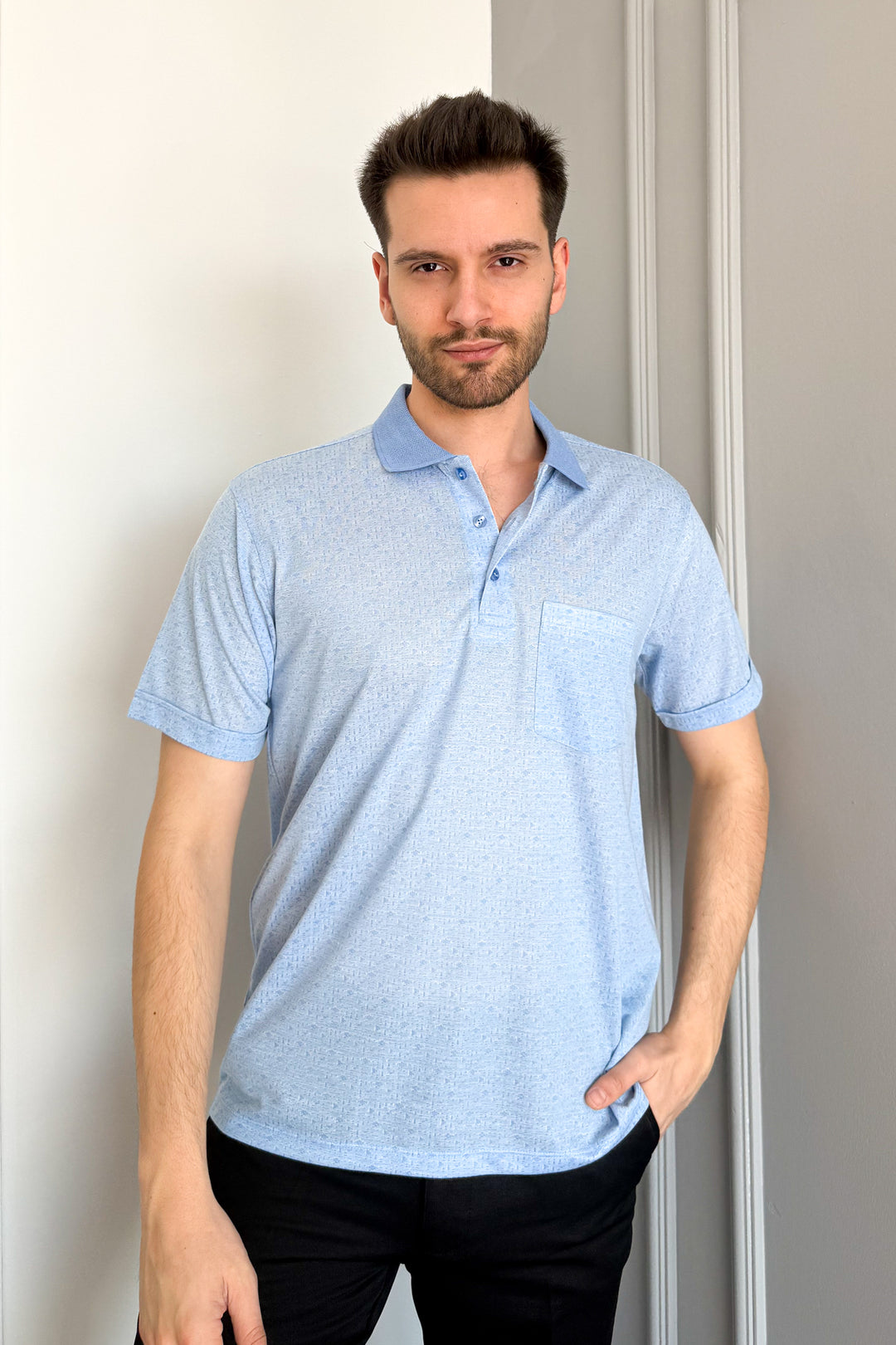 MPL Men's Polo Neck Printed T-shirt 2504 - Mairena del Aljarafe