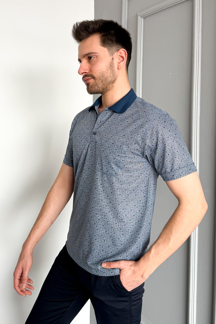MPL Men's Polo Neck Checked T-shirt 2504 - Mankato