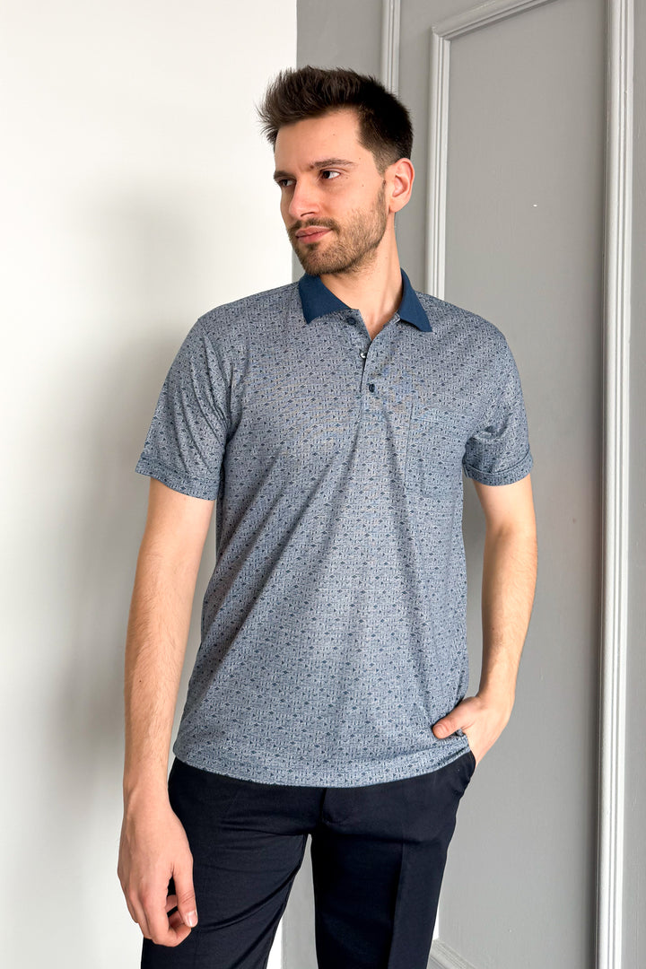 MPL Men's Polo Neck Checked T-shirt 2504 - Mankato