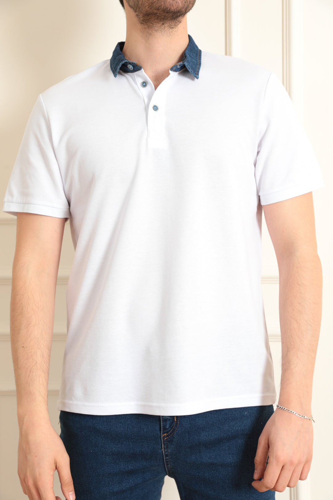 MPL Men's Denim Collar Polo T-shirt 2134 - Paterna