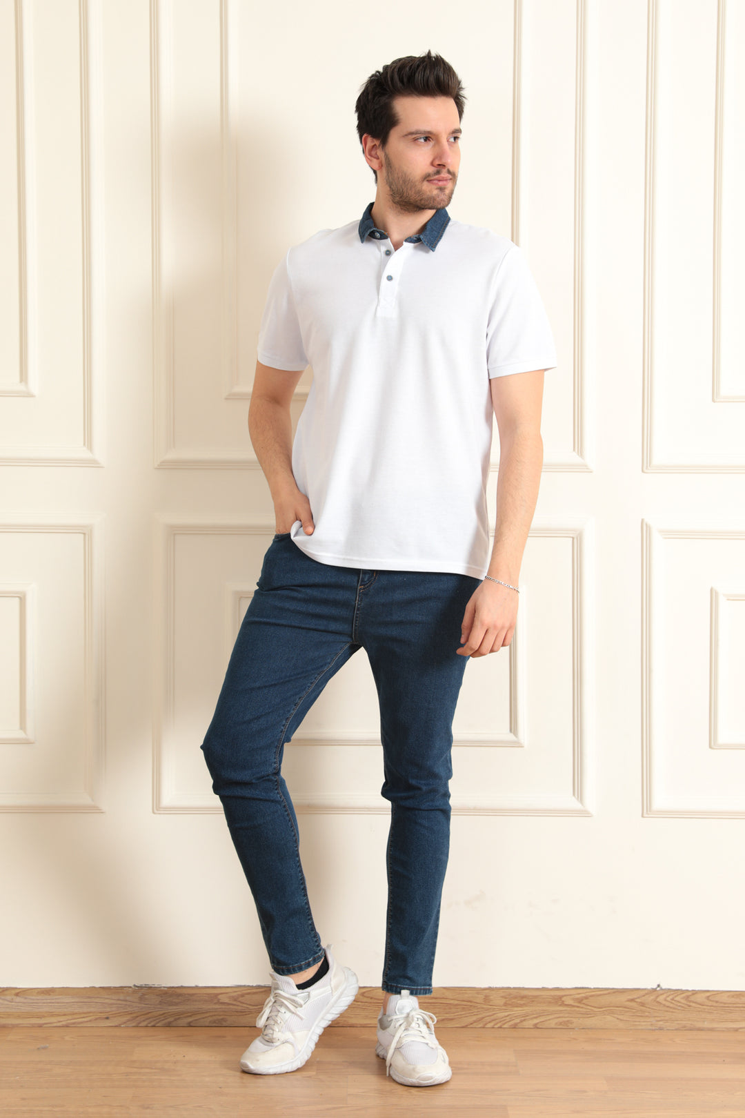 MPL Men's Denim Collar Polo T-shirt 2134 - Paterna