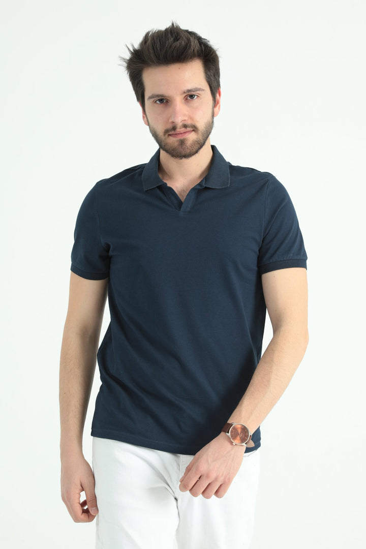MPL Men's Polo Neck Knit T-shirt 2141 - Oildale