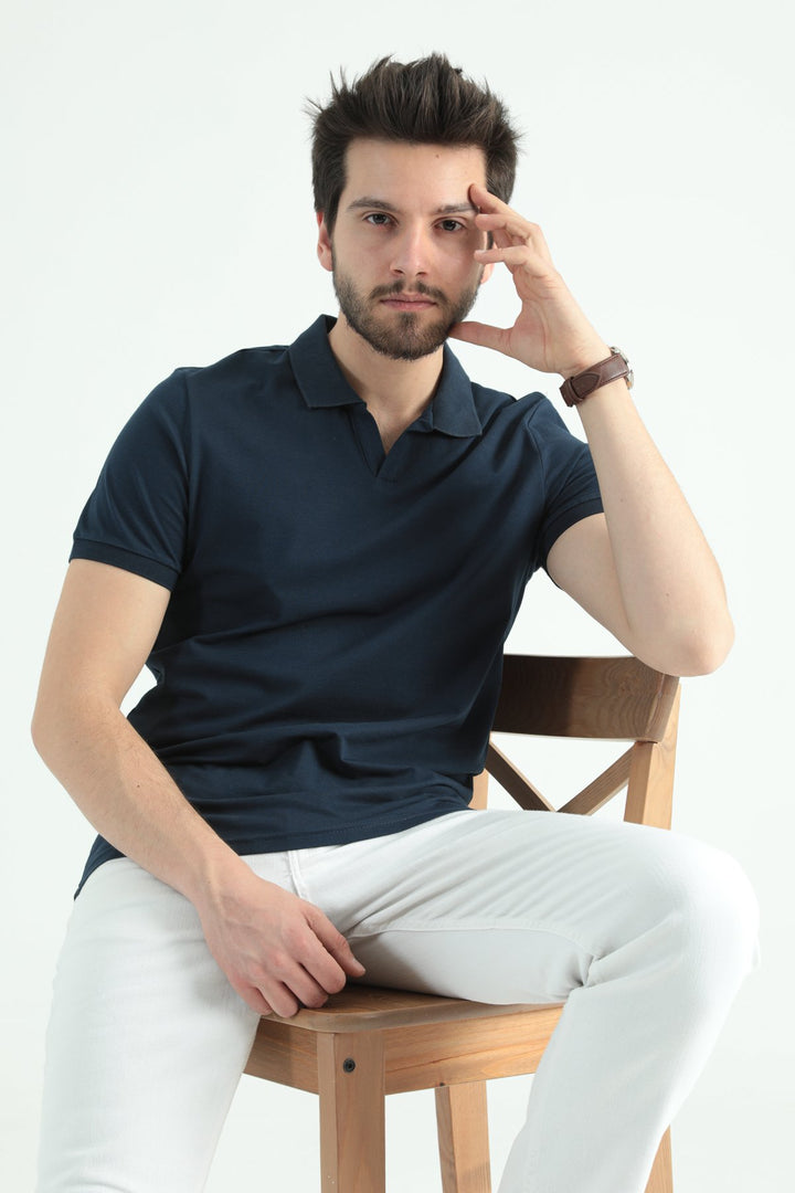 MPL Men's Polo Neck Knit T-shirt 2141 - Oildale
