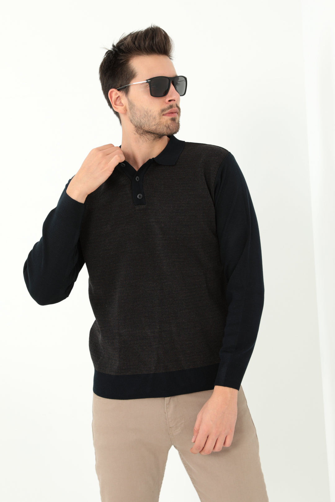MPL Men's Polo Neck Sweater 963 - Wellington