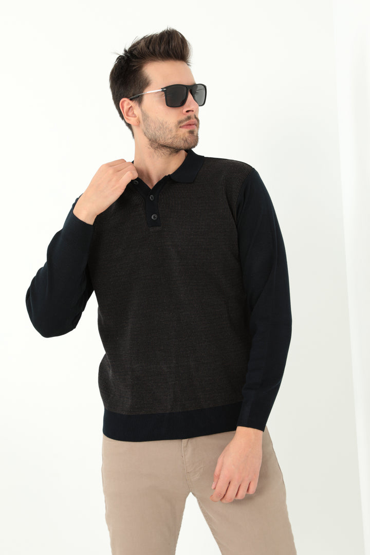 MPL Men's Polo Neck Sweater 963 - Wellington