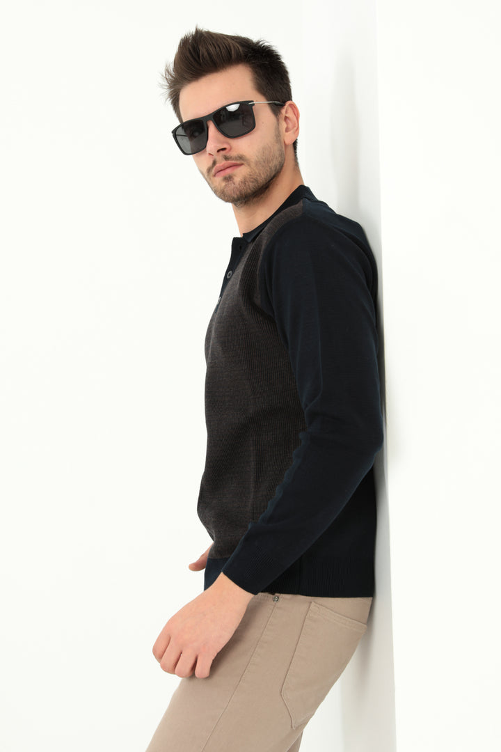 MPL Men's Polo Neck Sweater 963 - Wellington