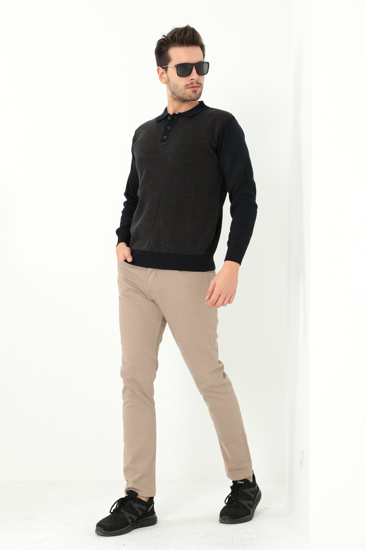 MPL Men's Polo Neck Sweater 963 - Wellington