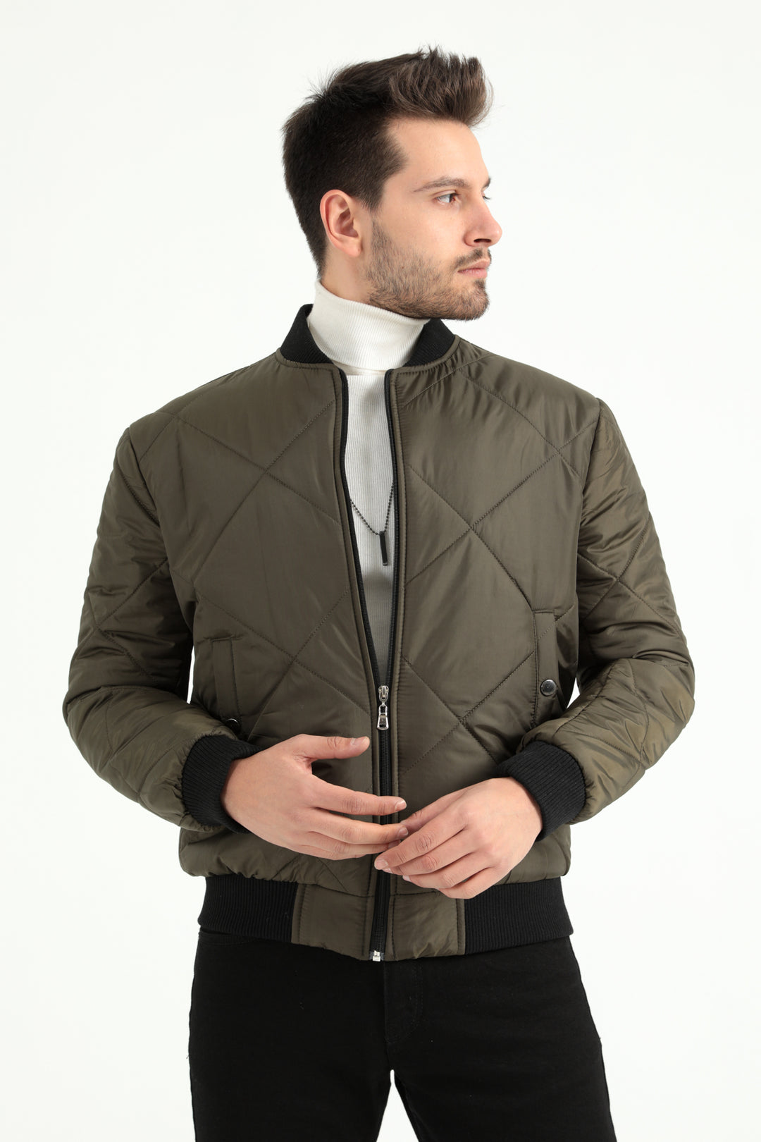 MPL Men's Quilted Ribbed Puffer Jacket 9910 - Orizaba