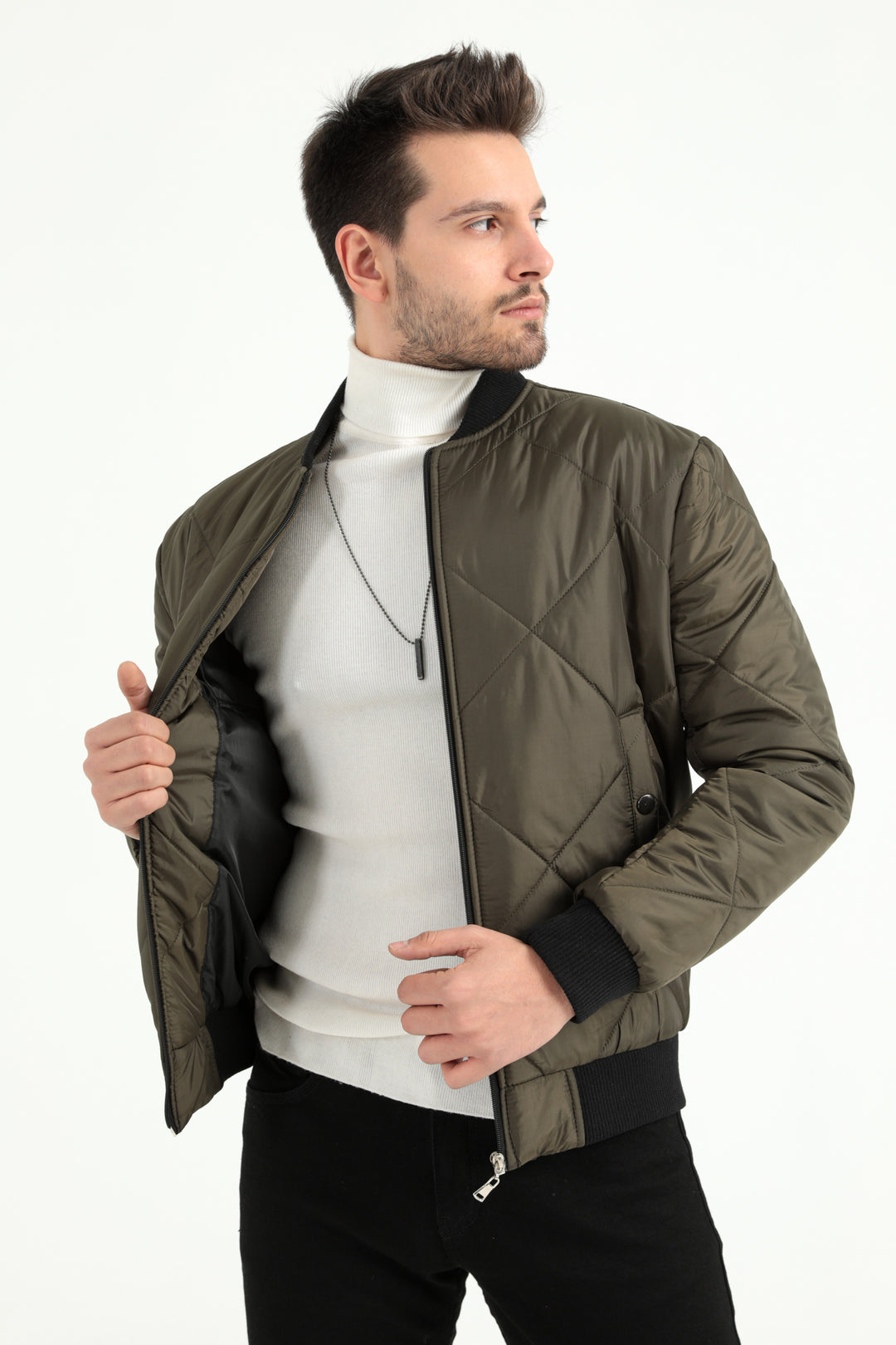 MPL Men's Quilted Ribbed Puffer Jacket 9910 - Orizaba