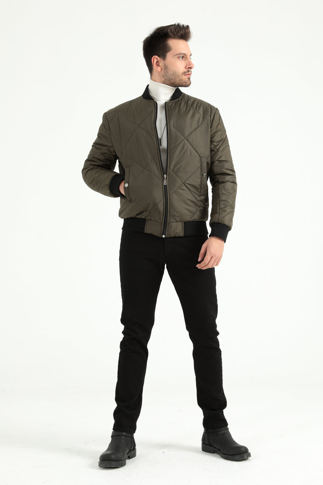 MPL Men's Quilted Ribbed Puffer Jacket 9910 - Orizaba