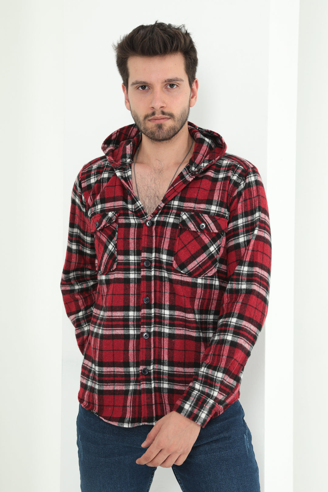 MPL Men's Buttoned Hooded Lumberjack Shirt 803 - Centennial
