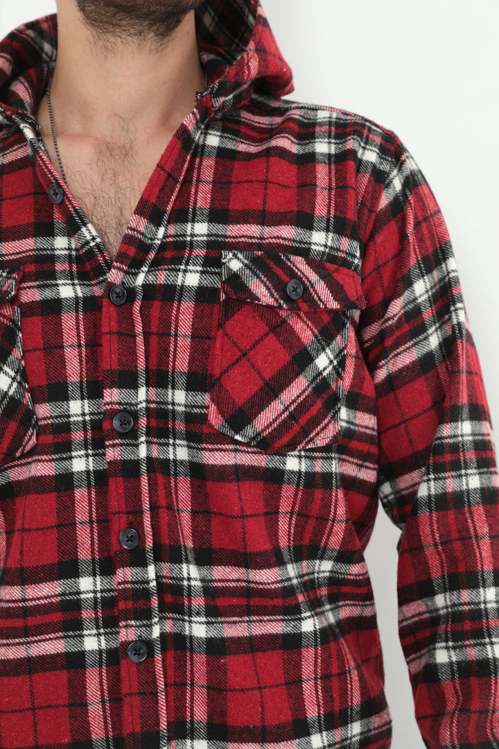 MPL Men's Buttoned Hooded Lumberjack Shirt 803 - Centennial