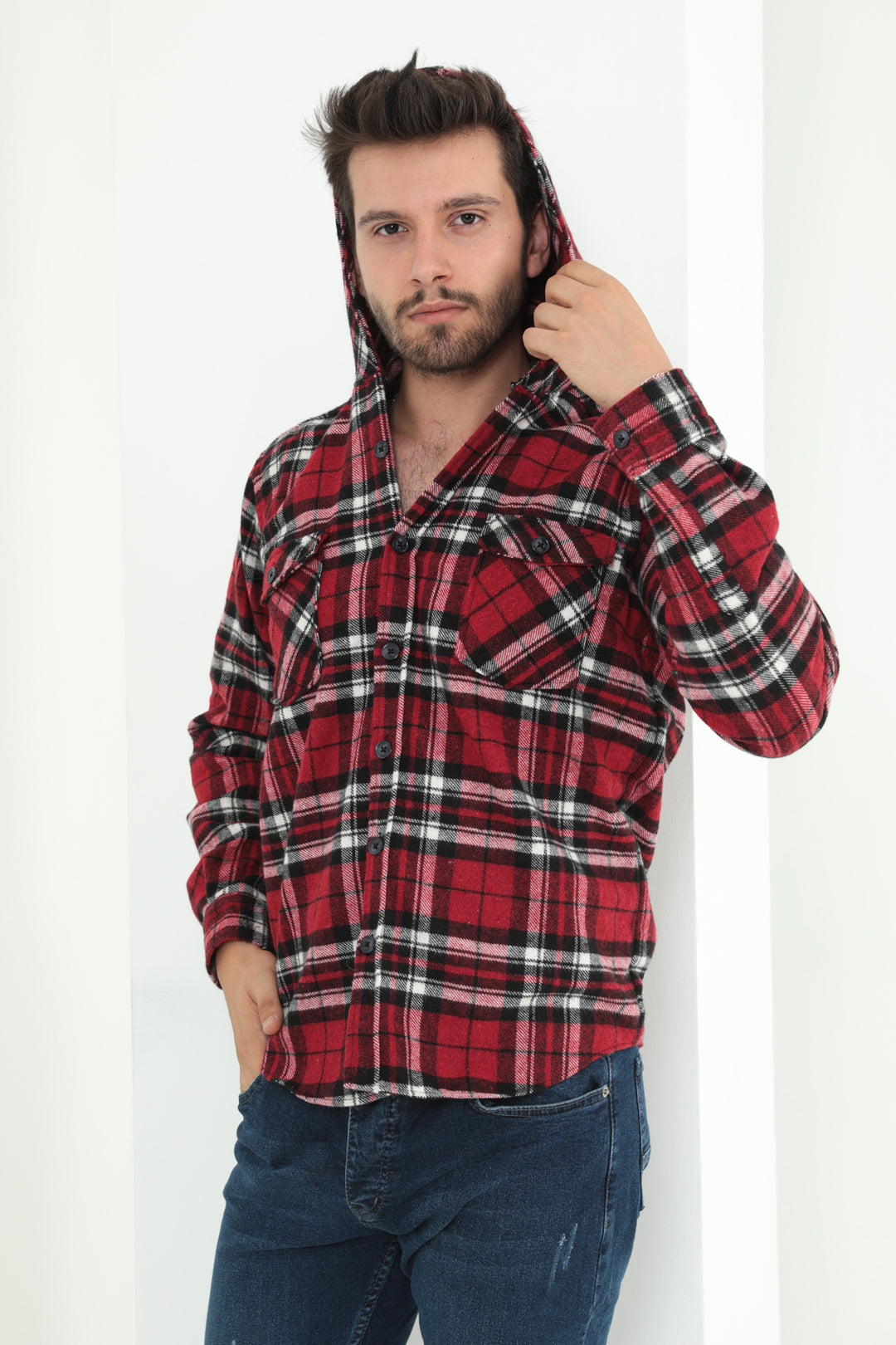 MPL Men's Buttoned Hooded Lumberjack Shirt 803 - Centennial