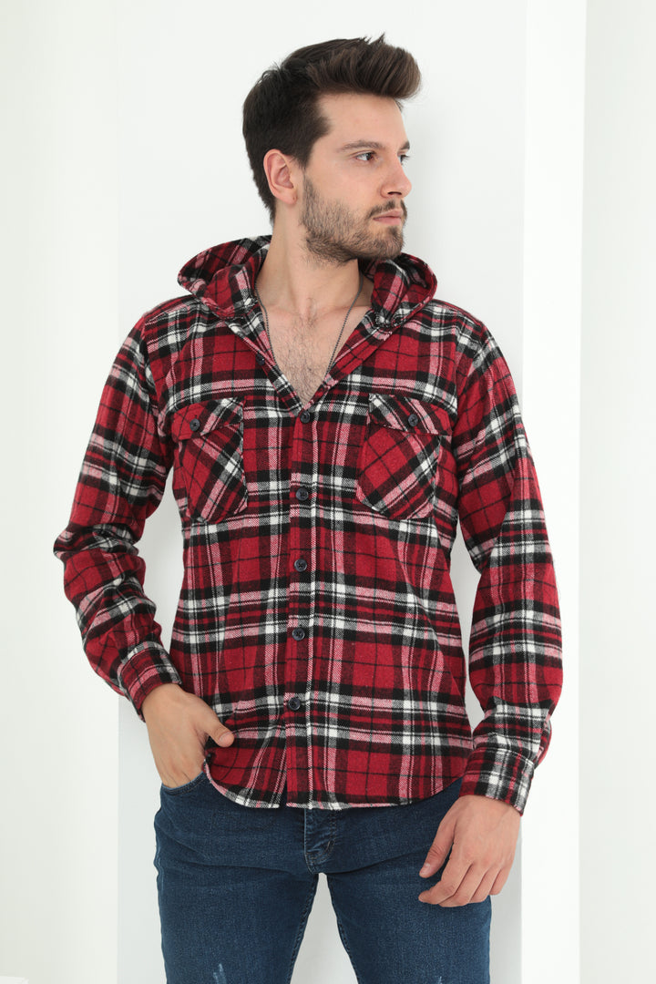 MPL Men's Buttoned Hooded Lumberjack Shirt 803 - Centennial