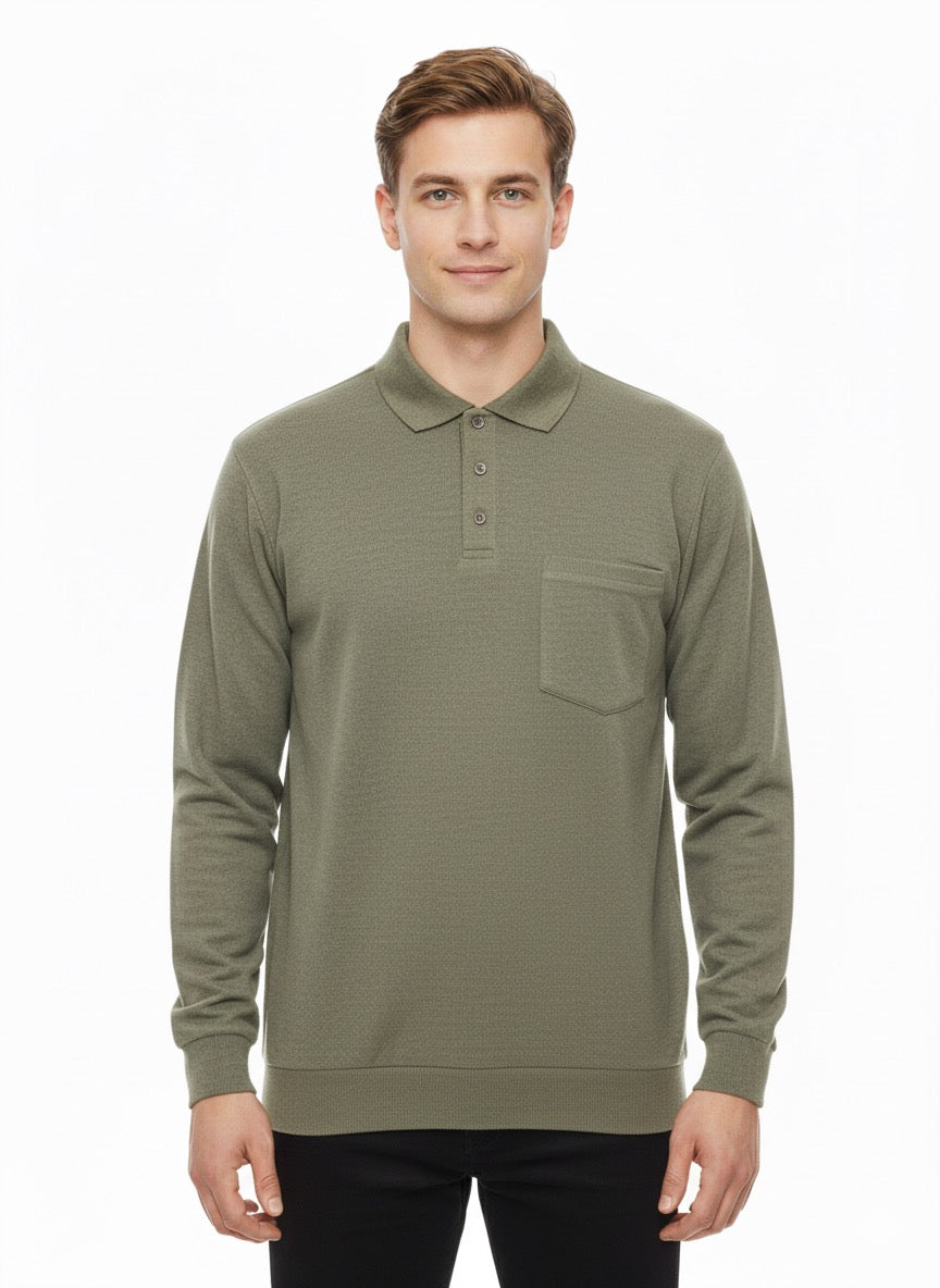 MPL Men's Polo Neck Sweatshirt 108 - Sugar Land
