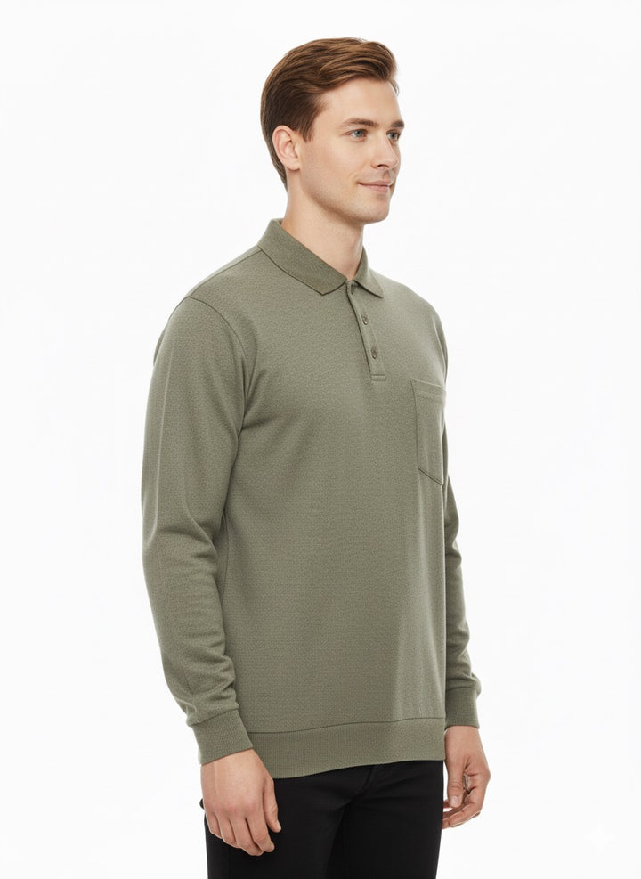 MPL Men's Polo Neck Sweatshirt 108 - Sugar Land