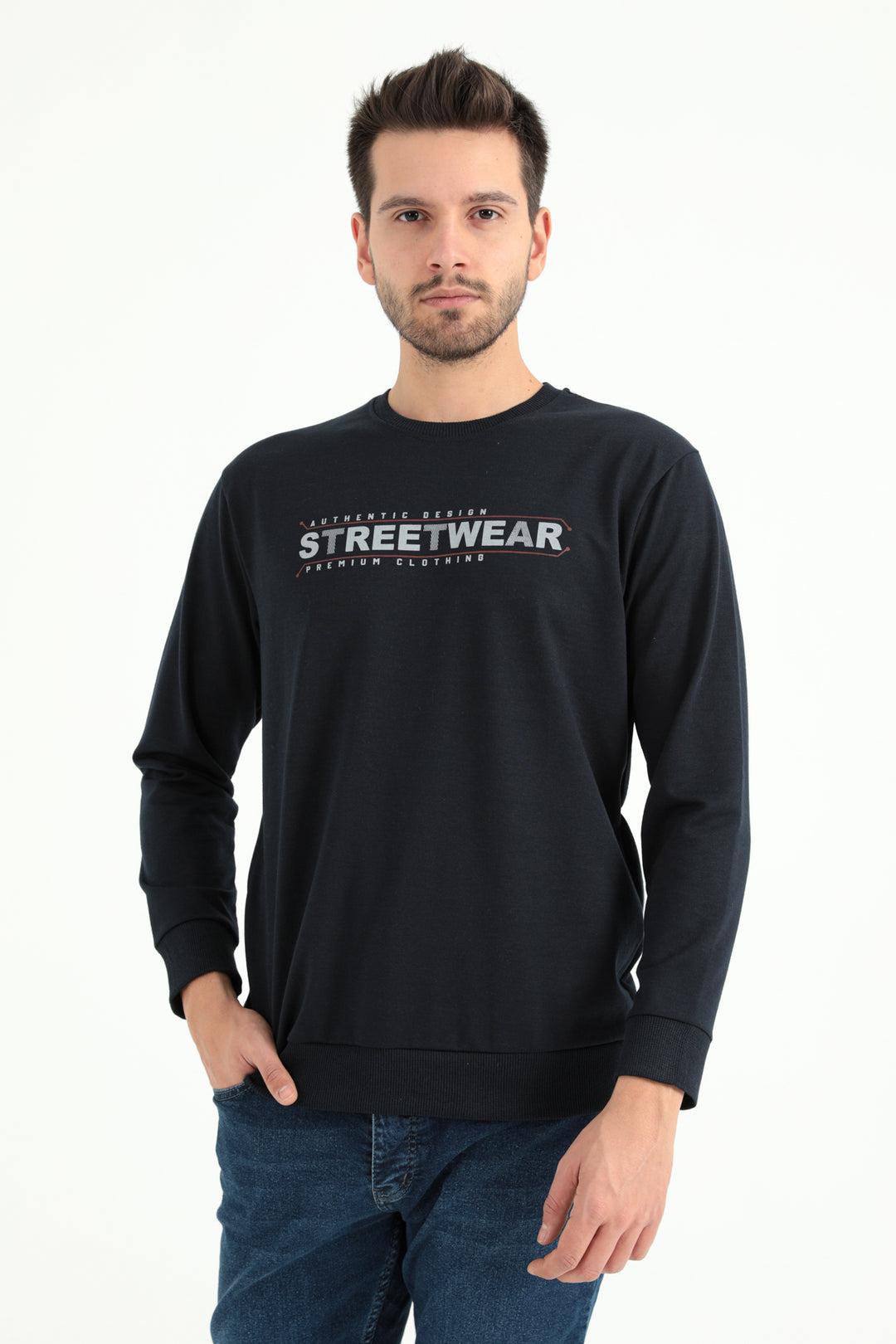 MPL Men's Zero Collar 2 Thread Printed Sweatshirt 2001 - Cádiz