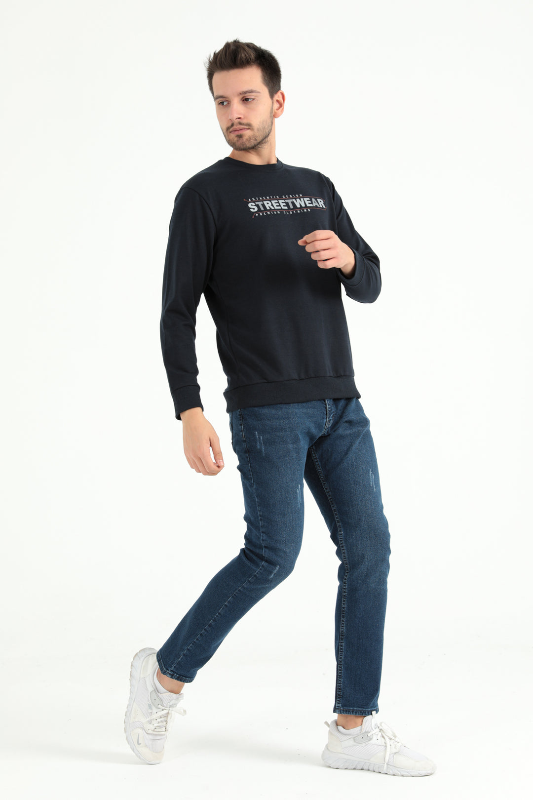 MPL Men's Zero Collar 2 Thread Printed Sweatshirt 2001 - Cádiz