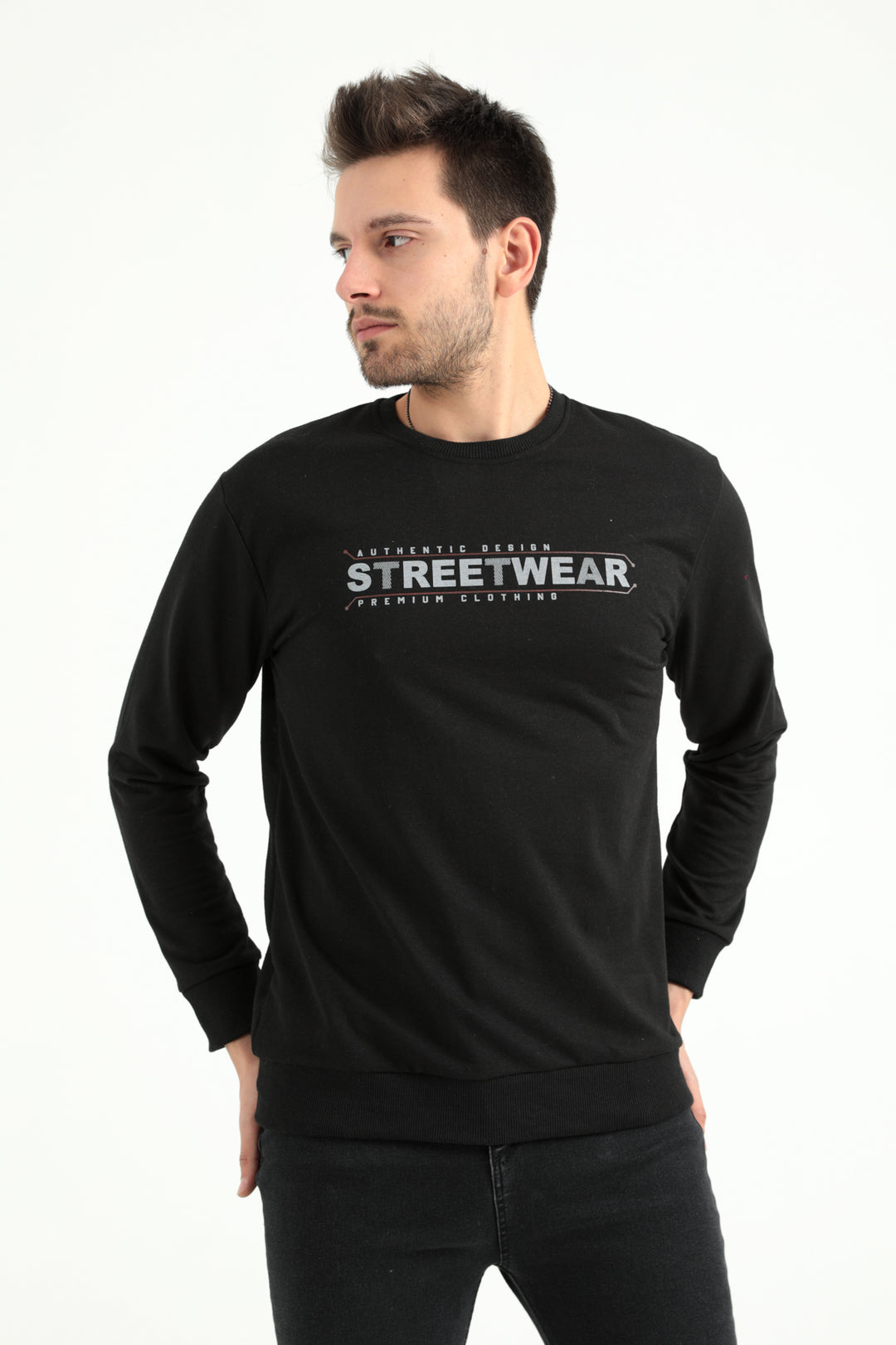 MPL Men's Zero Collar 2 Thread Printed Sweatshirt 2001 - Bristol