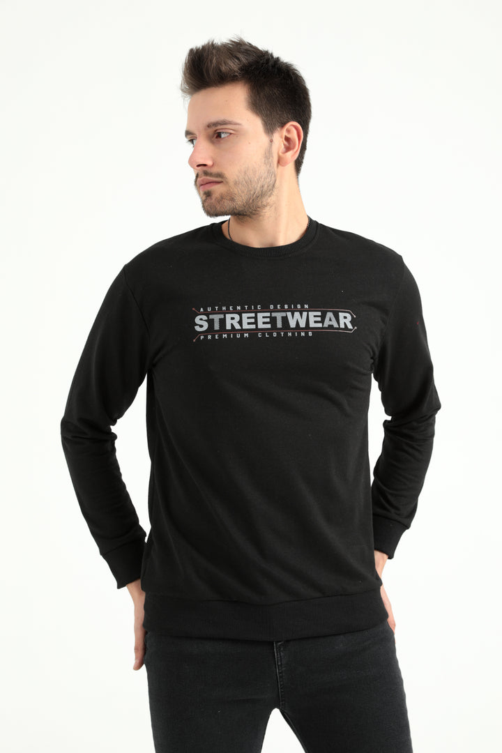 MPL Men's Zero Collar 2 Thread Printed Sweatshirt 2001 - Bristol
