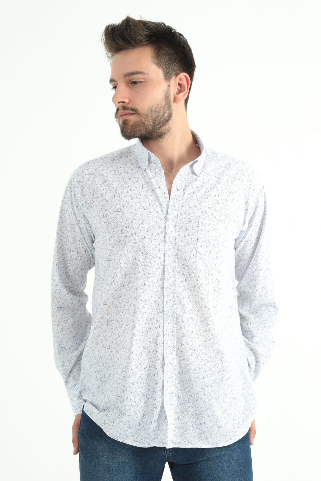 MPL Men's Lasik Patterned Shirt 819 - Woodlawn