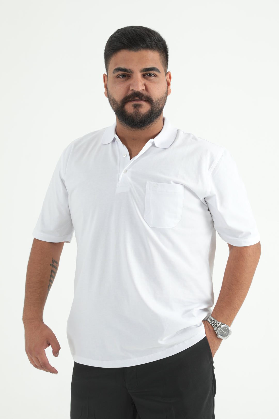 MPL Men's Polo Neck Plus Size T-shirt - Marbella