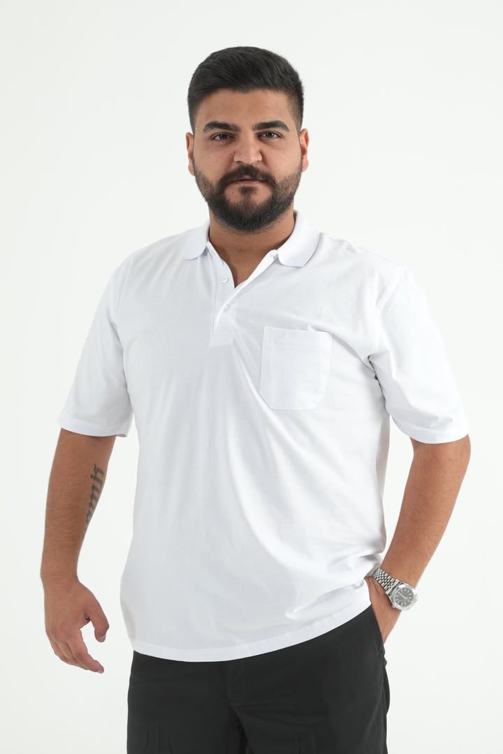 MPL Men's Polo Neck Plus Size T-shirt - Marbella