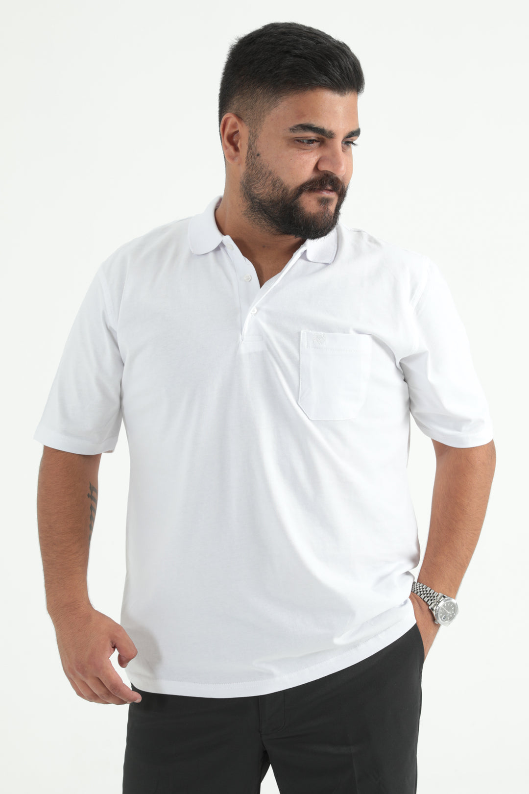MPL Men's Polo Neck Plus Size T-shirt - Marbella