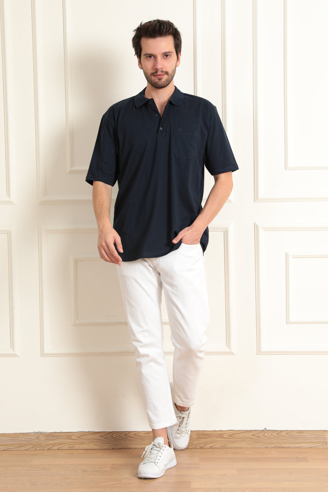 MPL Men's Polo Neck Plus Size T-shirt - Tepic