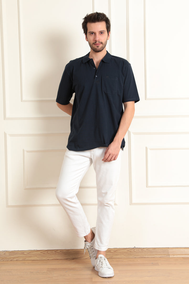 MPL Men's Polo Neck Plus Size T-shirt - Tepic
