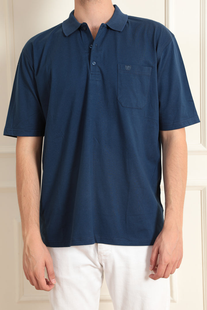 MPL Men's Polo Neck Plus Size T-shirt - Plant City