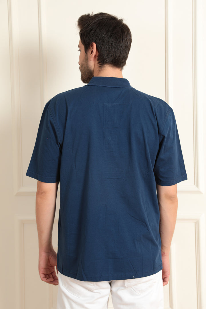 MPL Men's Polo Neck Plus Size T-shirt - Plant City