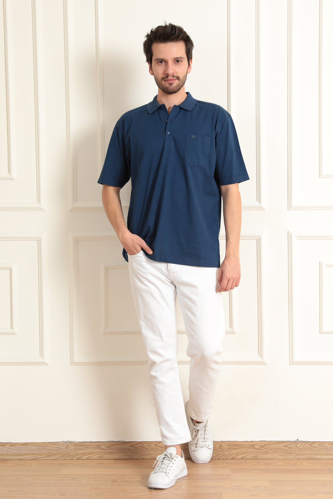 MPL Men's Polo Neck Plus Size T-shirt - Plant City