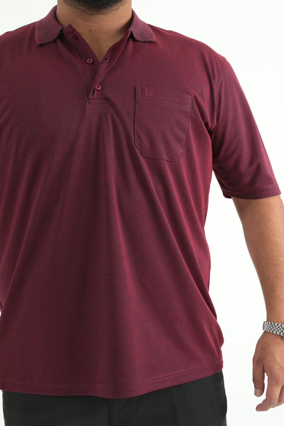 MPL Men's Plus Size Polo Neck T-shirt 1001 - Alcamo
