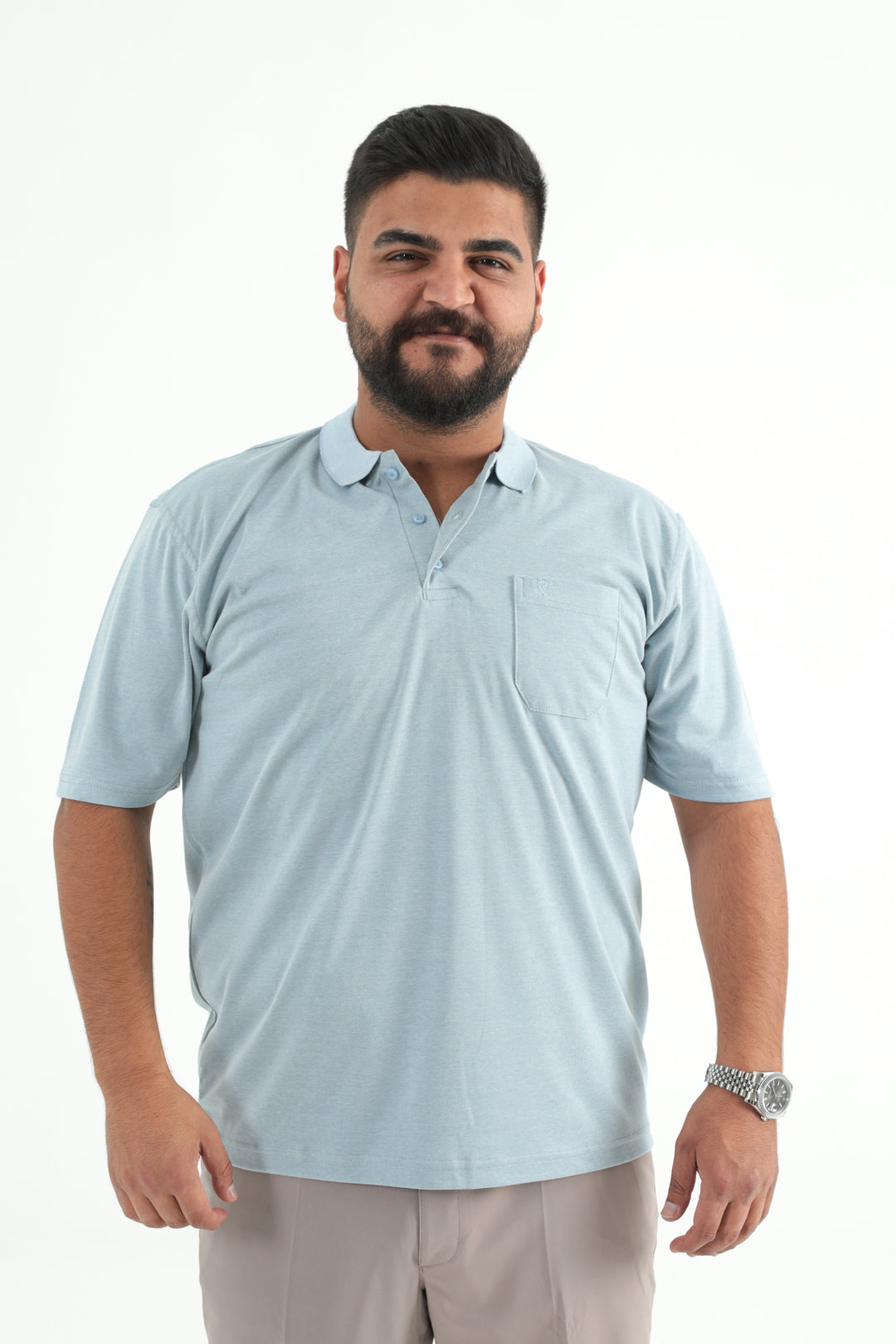 MPL Men's Plus Size Polo Neck T-shirt 1001 - Delmenhorst