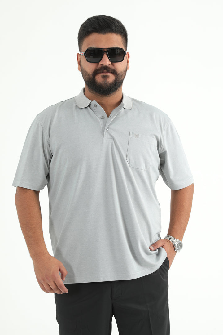 MPL Men's Plus Size Polo Neck T-shirt 1001 - Valle de Bravo