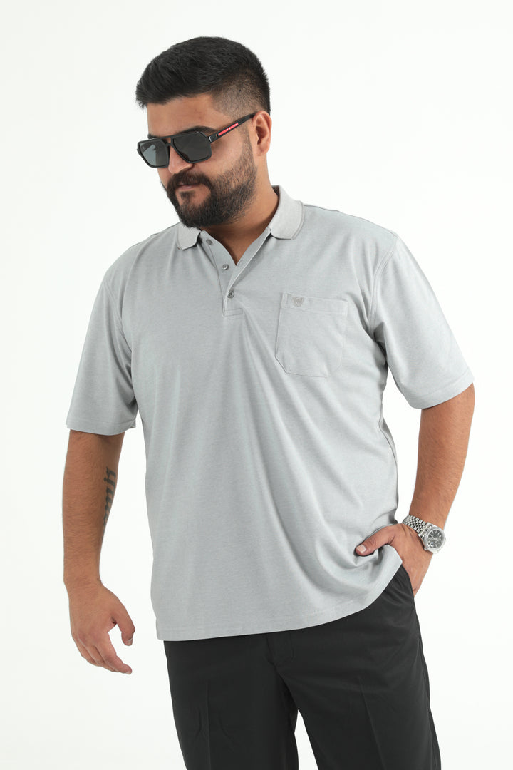 MPL Men's Plus Size Polo Neck T-shirt 1001 - Valle de Bravo